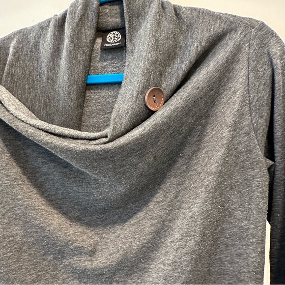 BOBEAU Women’s Gray Waterfall Cardigan Size S - Picture 4 of 7
